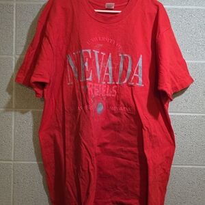 Vintage 90s UNLV Runnin Rebels T-Shirt XXL Single Stitch 100% Cotton Fruit Loom